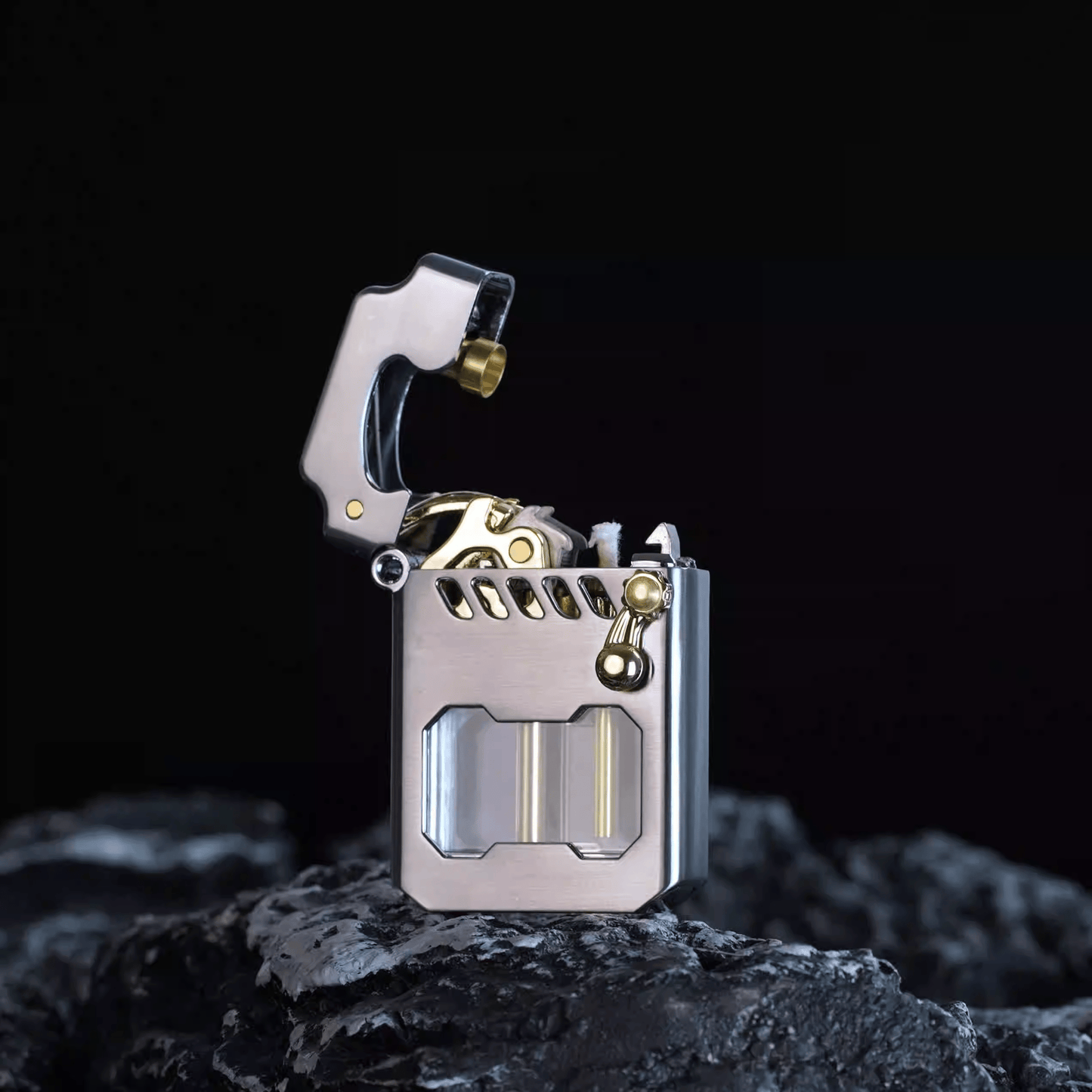 PowerLighter - Winddichtes Metallfeuerzeug mit modernem Design