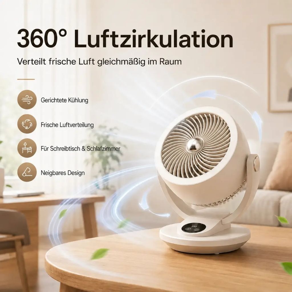 AirZirkulator™ - Mehr als nur ein Tischventilator
