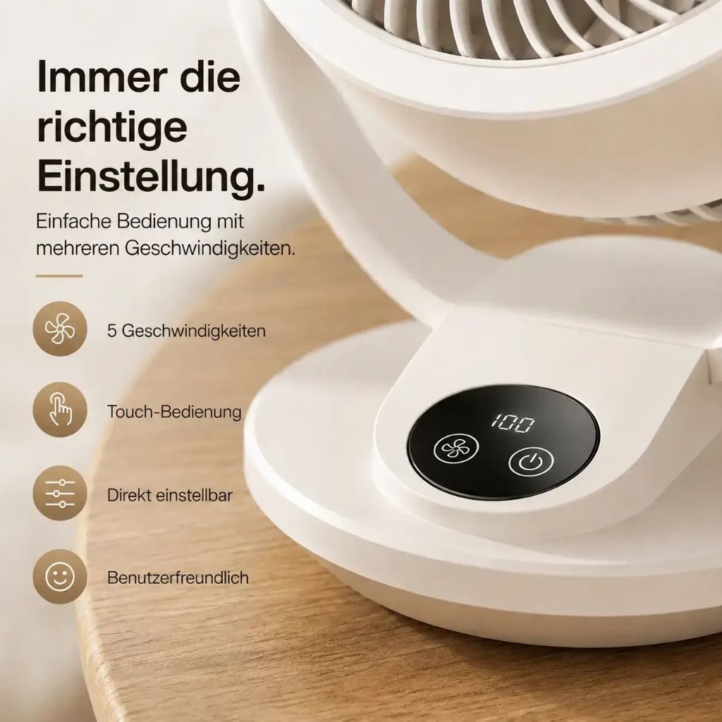 AirZirkulator™ - Mehr als nur ein Tischventilator
