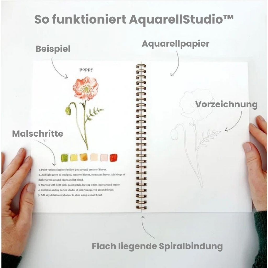 AquarellStudio™ – Gestalte Schritt für Schritt deine eigenen Aquarellbilder