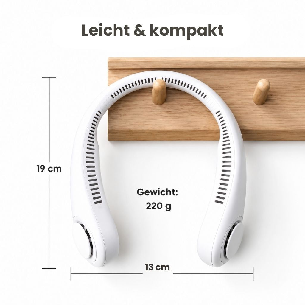 BleibCool™ – Tragbarer Nackenventilator