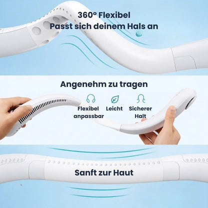 BleibCool™ – Tragbarer Nackenventilator