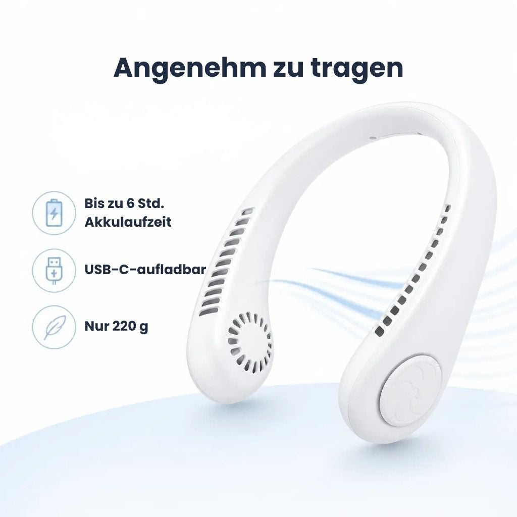 BleibCool™ – Tragbarer Nackenventilator