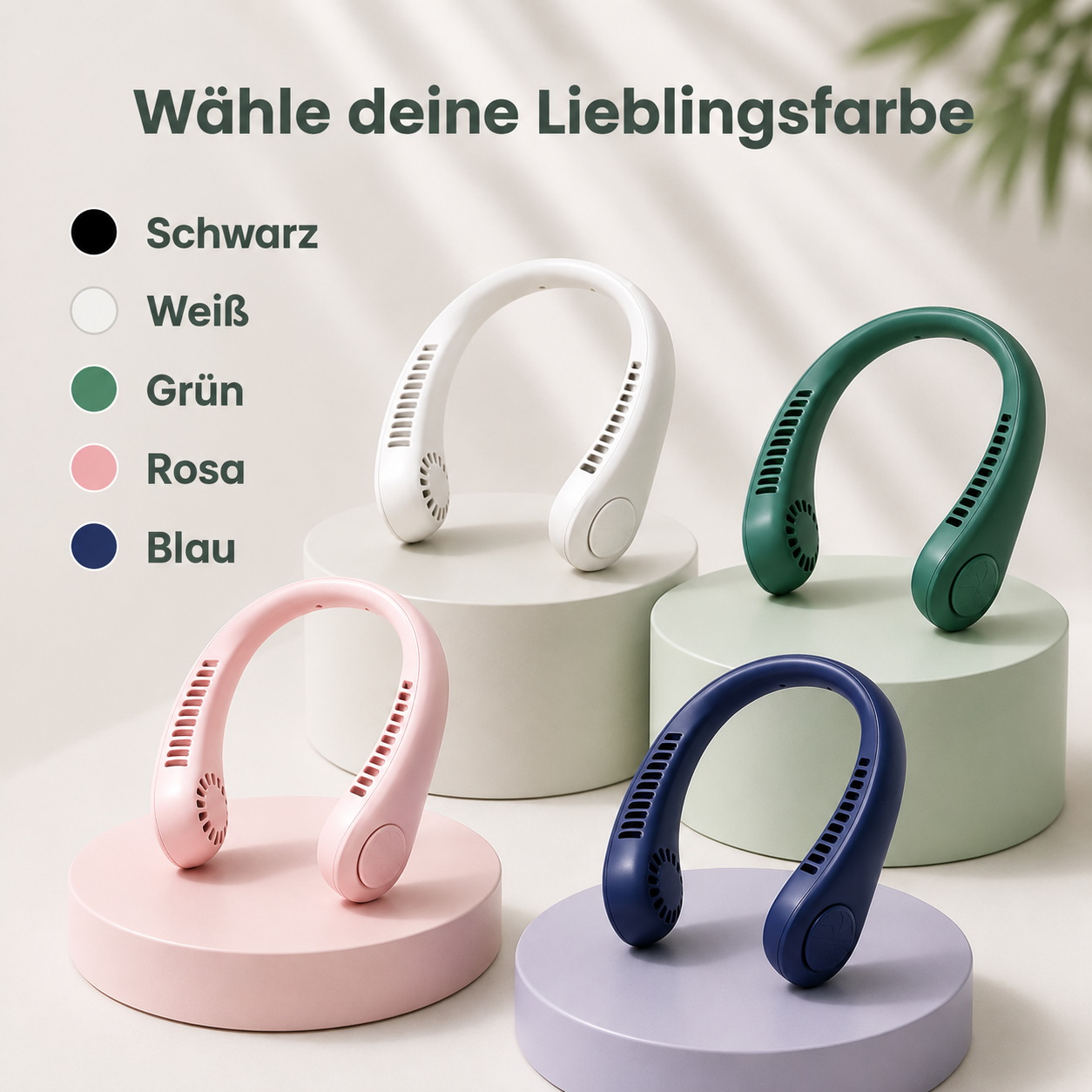 BleibCool™ – Tragbarer Nackenventilator