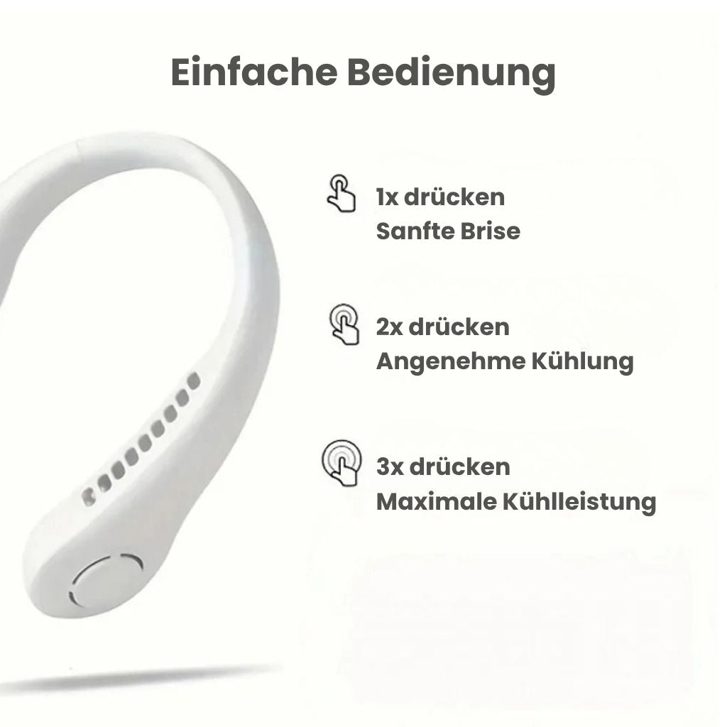 BleibCool™ – Tragbarer Nackenventilator