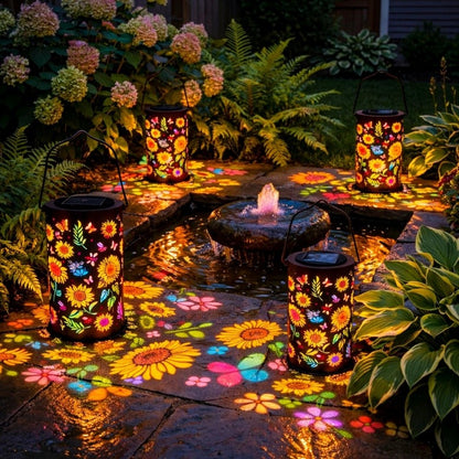 Blütenlaterne™ - Farbiger Lichtzauber für deinen Garten