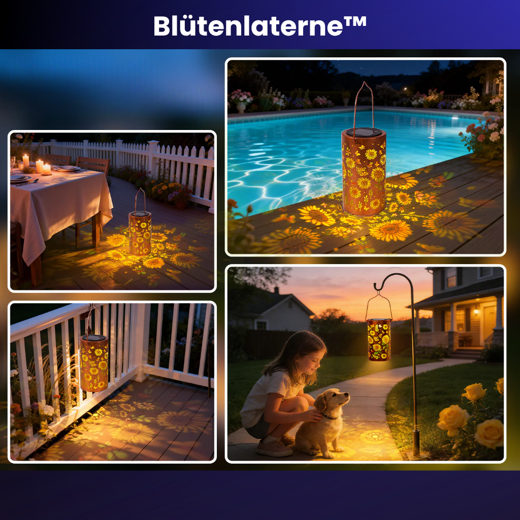 Blütenlaterne™ - Farbiger Lichtzauber für deinen Garten