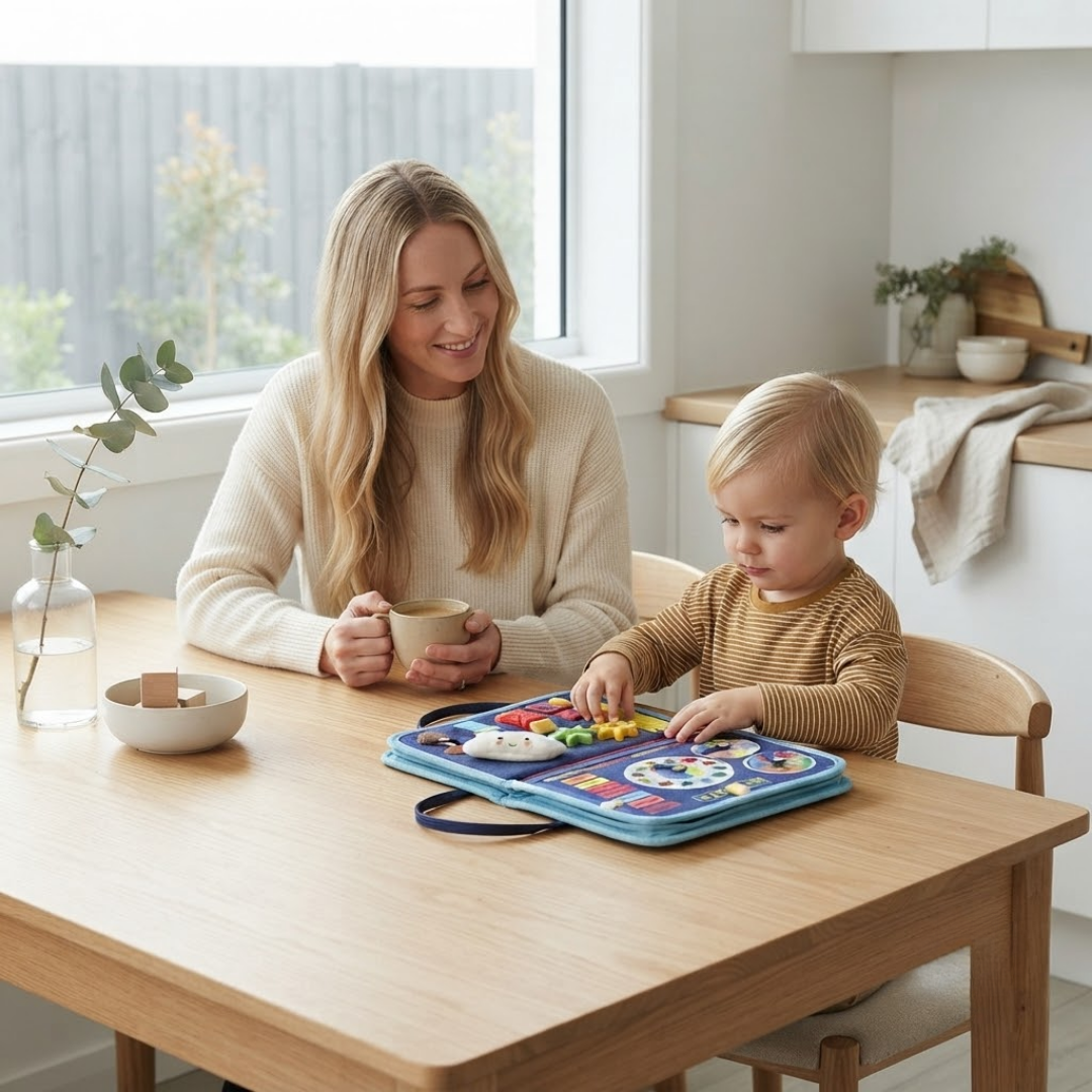 BusyBuch™ - Das Montessori-Aktivitätsbuch für kleine Entdecker