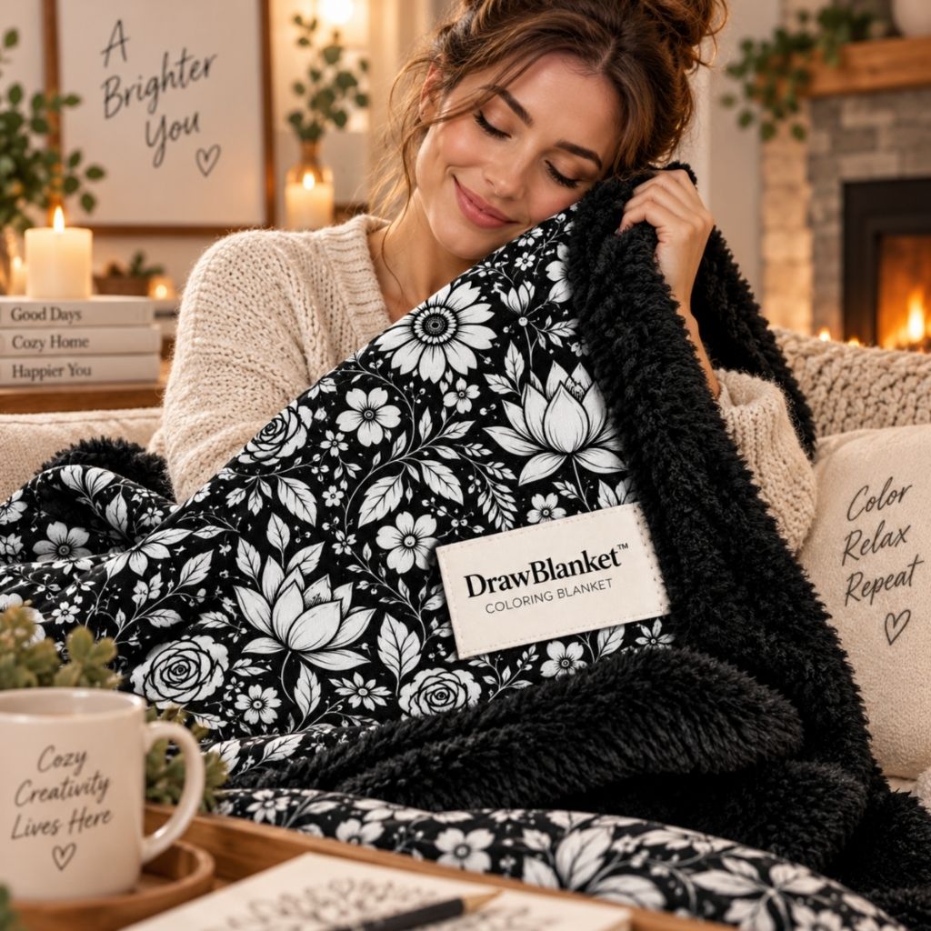 DecoDecke™ – Deine Kuscheldecke zum Ausmalen