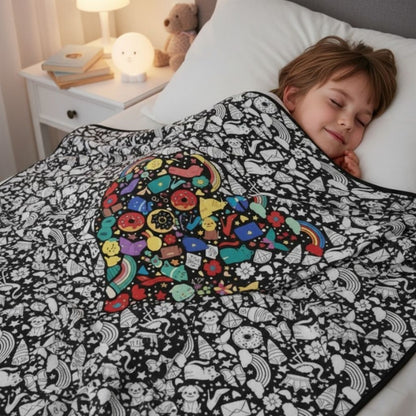 DecoDecke™ – Deine Kuscheldecke zum Ausmalen