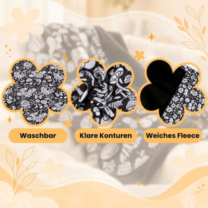 DecoDecke™ – Deine Kuscheldecke zum Ausmalen