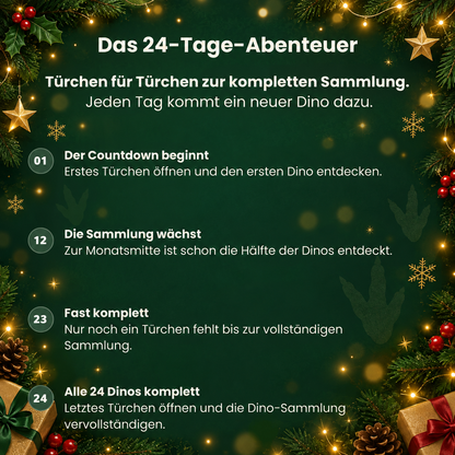Dino-Adventskalender™ – Mit 24 besonderen Dinos bis Weihnachten zählen