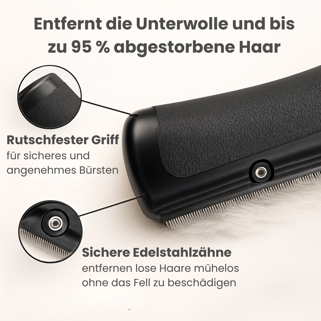 FellEase™ - Die schonende Bürste für Hunde und Katzen