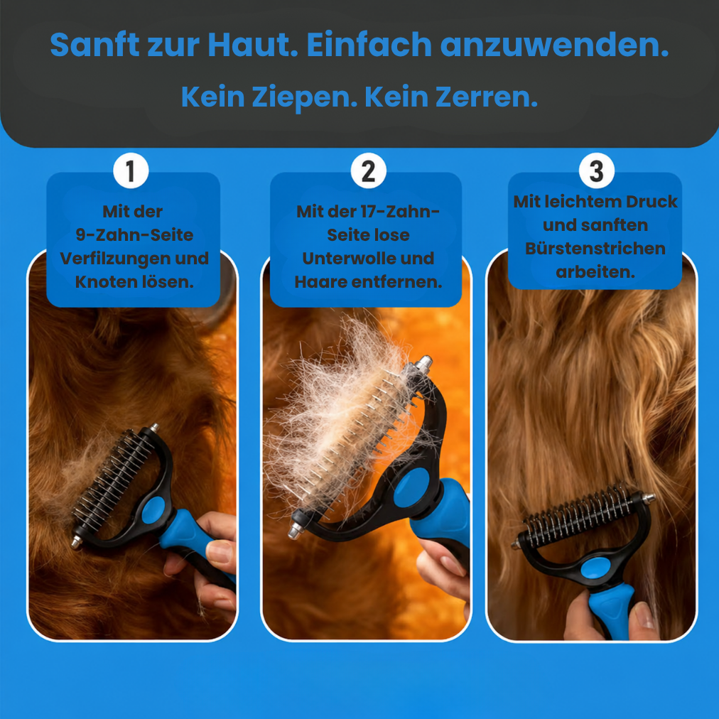 FellGleiter™ - Die sanfte Bürste für dein Haustier