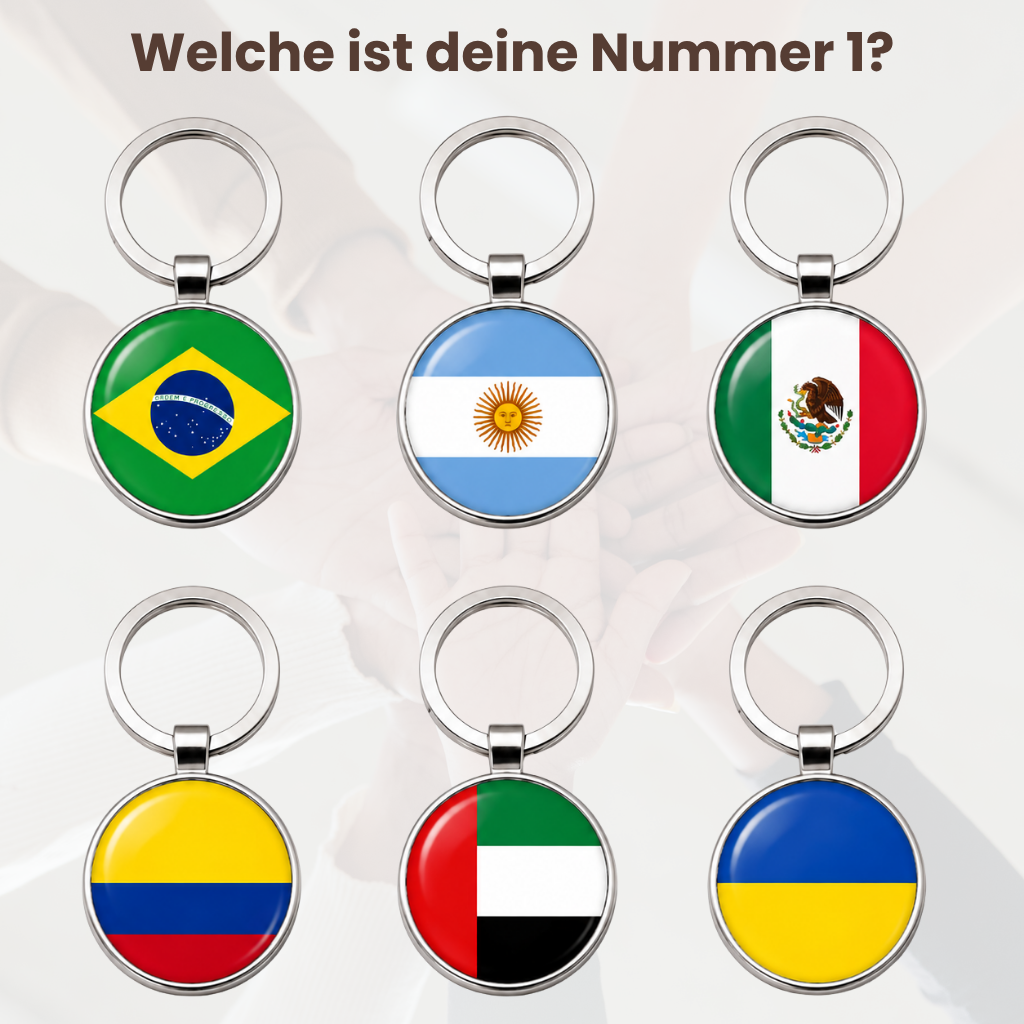 FlaggSchlüssel - Trag deinen Stolz überall mit dir (Set aus 3)