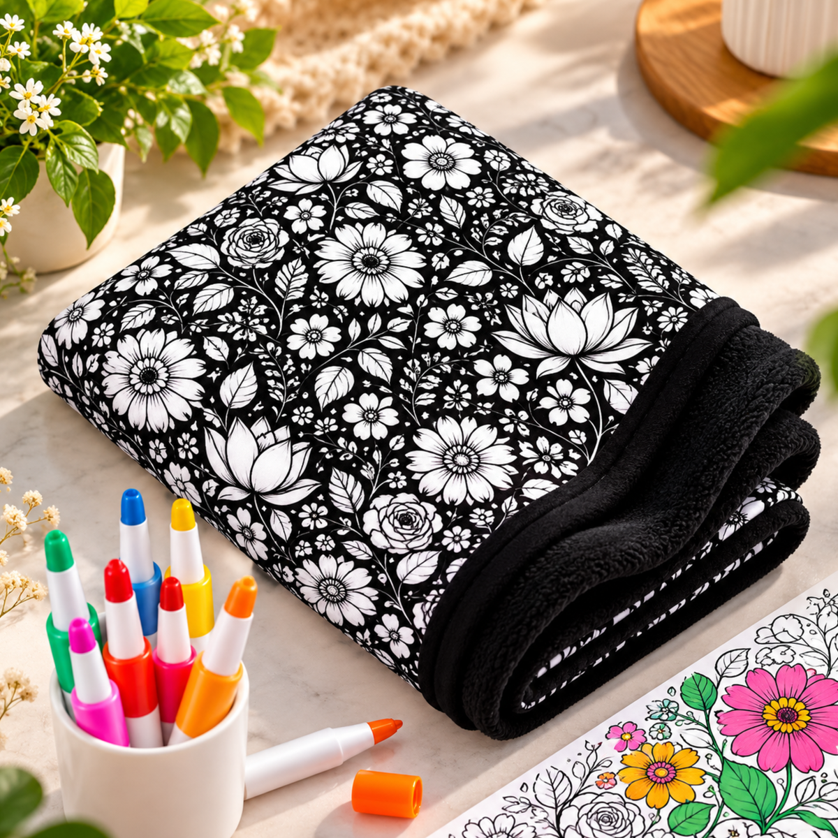 DecoDecke™ – Deine Kuscheldecke zum Ausmalen
