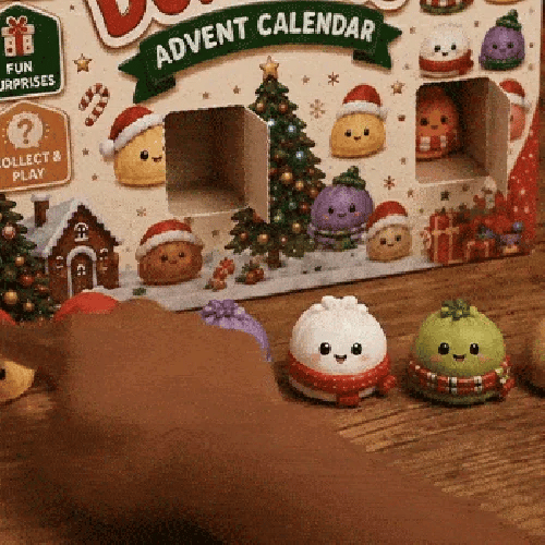 Squishies-Adventskalender™ - Mit 24 süßen Dumpling-Figuren bis Weihnachten zählen