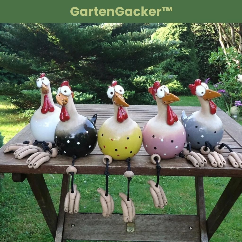 GartenGacker™ - Lustige Hühner-Deko für deinen Garten