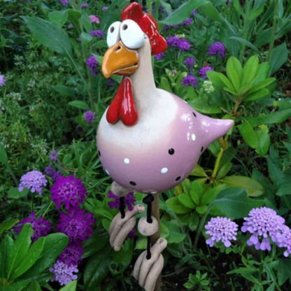 GartenGacker™ - Lustige Hühner-Deko für Ihren Garten