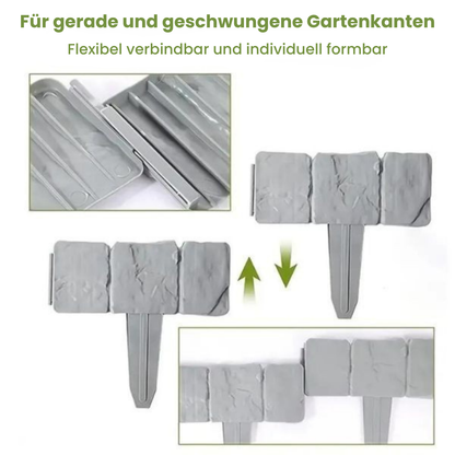 GartenLinie™ – Steinoptik für Beete, Wege und Rasenkanten (Set aus 10)