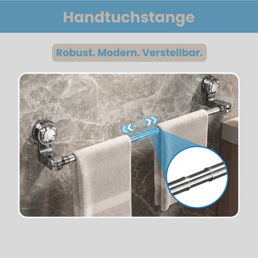 Handtuchstange - Ohne Bohren. Verstellbar.