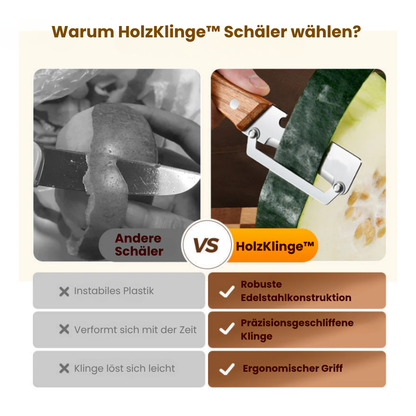 HolzKlinge™ Schäler - Ohne Druck. Ohne Verkanten.