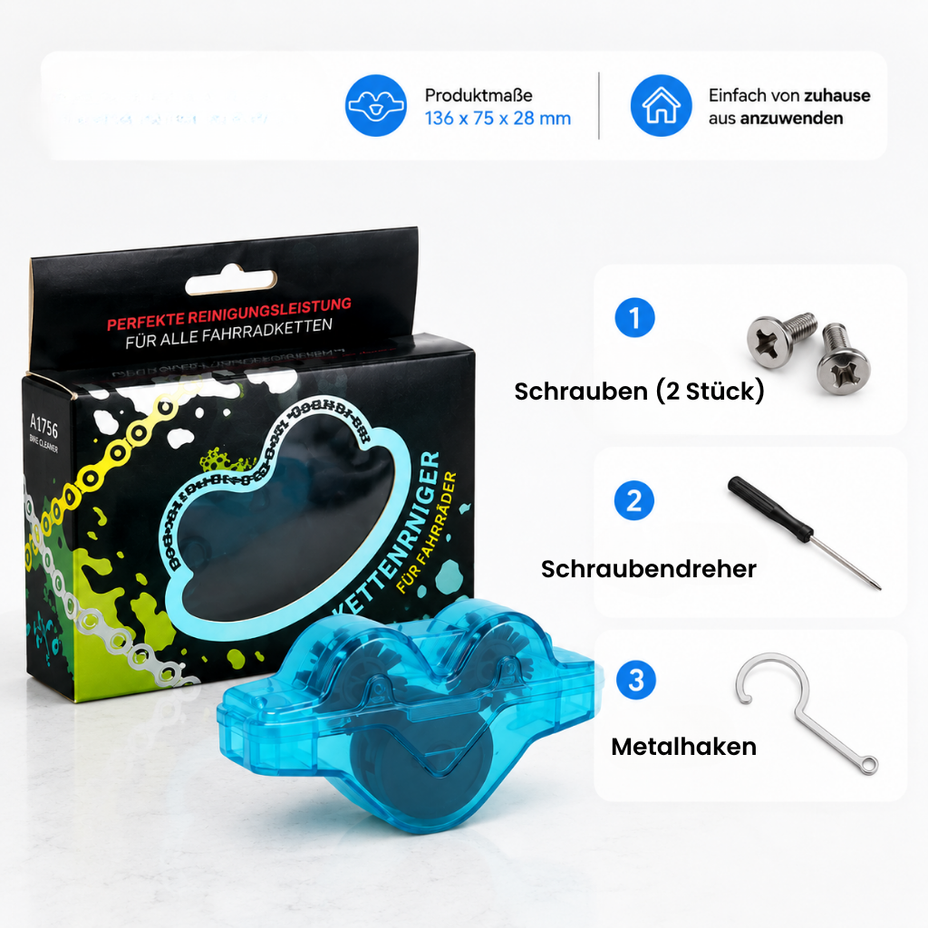 KettenCleaner™ - Saubere Kette ohne schmutzige Hände