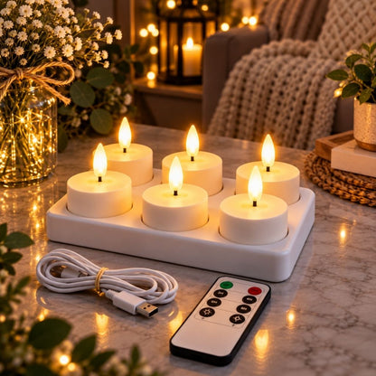 LichtFlamme™ – Wiederaufladbare LED-Kerzen für stimmungsvolles Licht