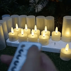 LichtFlamme™ – Wiederaufladbare LED-Kerzen für stimmungsvolles Licht