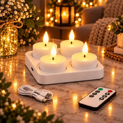 LichtFlamme™ – Wiederaufladbare LED-Kerzen für stimmungsvolles Licht