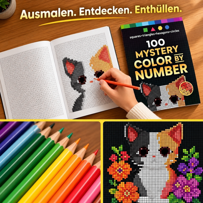 MysteryMosaik™ – Nach Zahlen ausmalen, das Geheimnis entdecken
