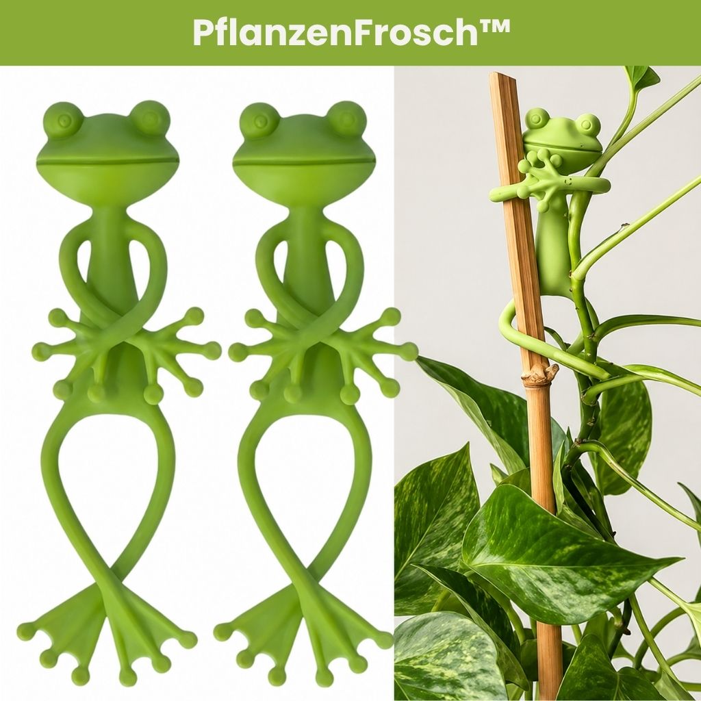 PflanzenFrosch™ – Der kleine Helfer für deine Pflanzen (2er-Set)