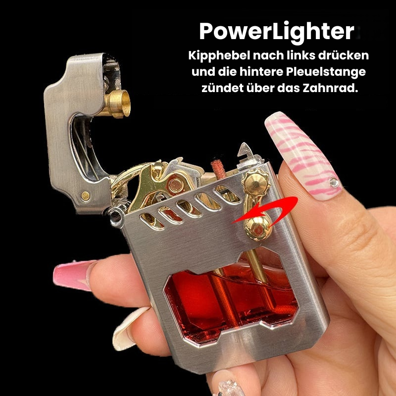 PowerLighter - Winddichtes Metallfeuerzeug mit modernem Design