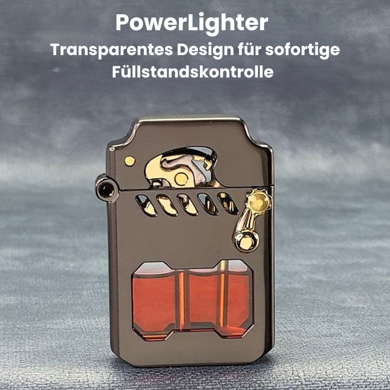 PowerLighter - Winddichtes Metallfeuerzeug mit modernem Design