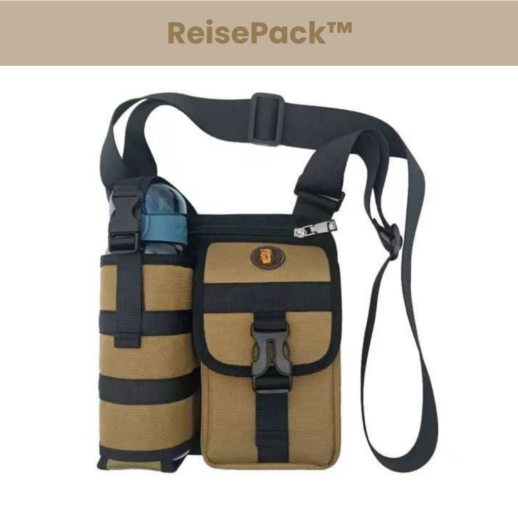 ReisePack™ - Deine Schultertasche für Flasche und alles Wichtige