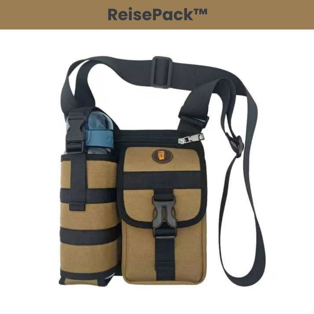 ReisePack™ - Deine Schultertasche für Flasche und alles Wichtige