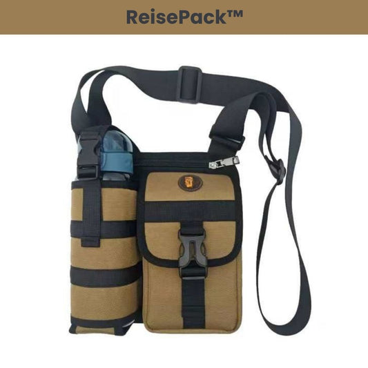 ReisePack™ - Deine Schultertasche für Flasche und alles Wichtige