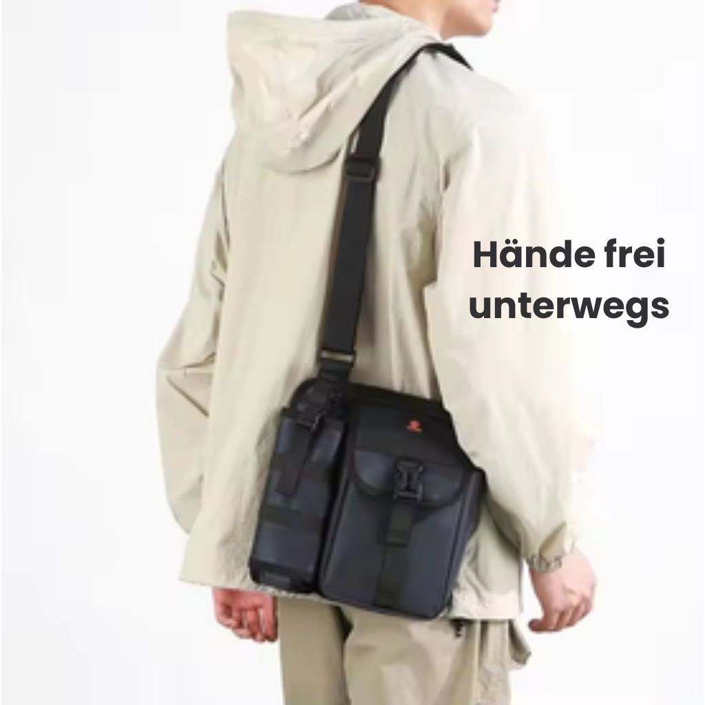 ReisePack™ - Deine Schultertasche für Flasche und alles Wichtige