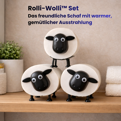 Rolli™ Set - Drei humorvolle Toilettenpapierhalter fürs Badezimmer