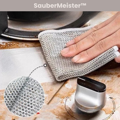SauberMeister™ - Das kratzfreie Reinigungstuch für jeden Haushalt (Set aus 10)