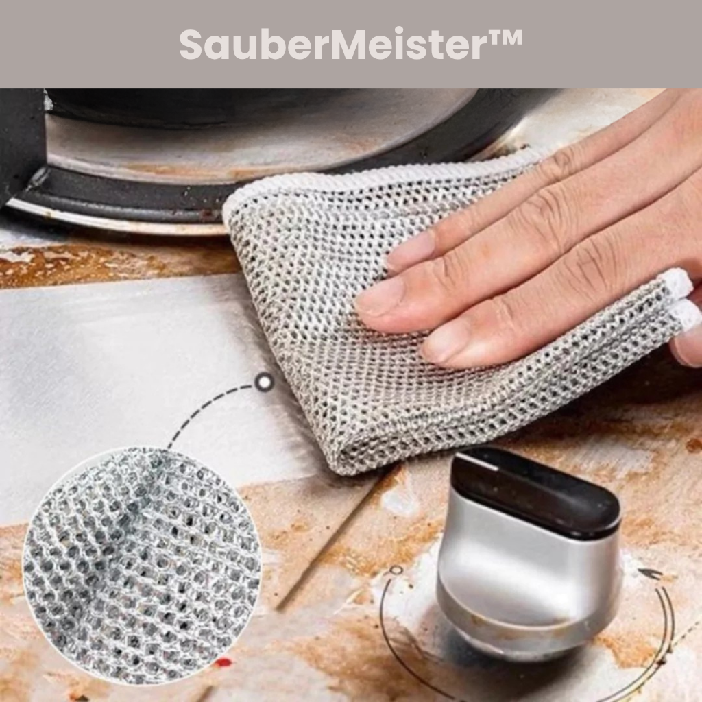 SauberMeister™ - Das kratzfreie Reinigungstuch für jeden Haushalt (Set aus 10)