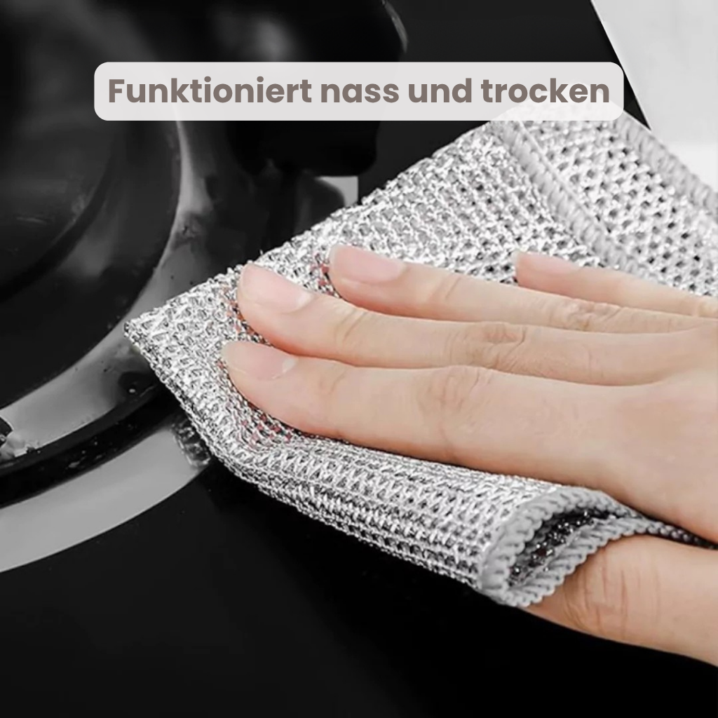 SauberMeister™ - Das kratzfreie Reinigungstuch für jeden Haushalt (Set aus 10)