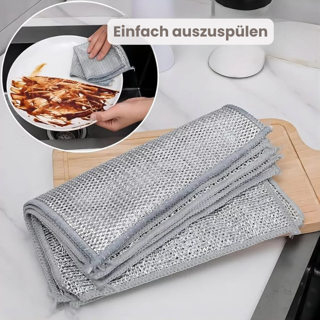 SauberMeister™ - Das kratzfreie Reinigungstuch für jeden Haushalt (Set aus 10)
