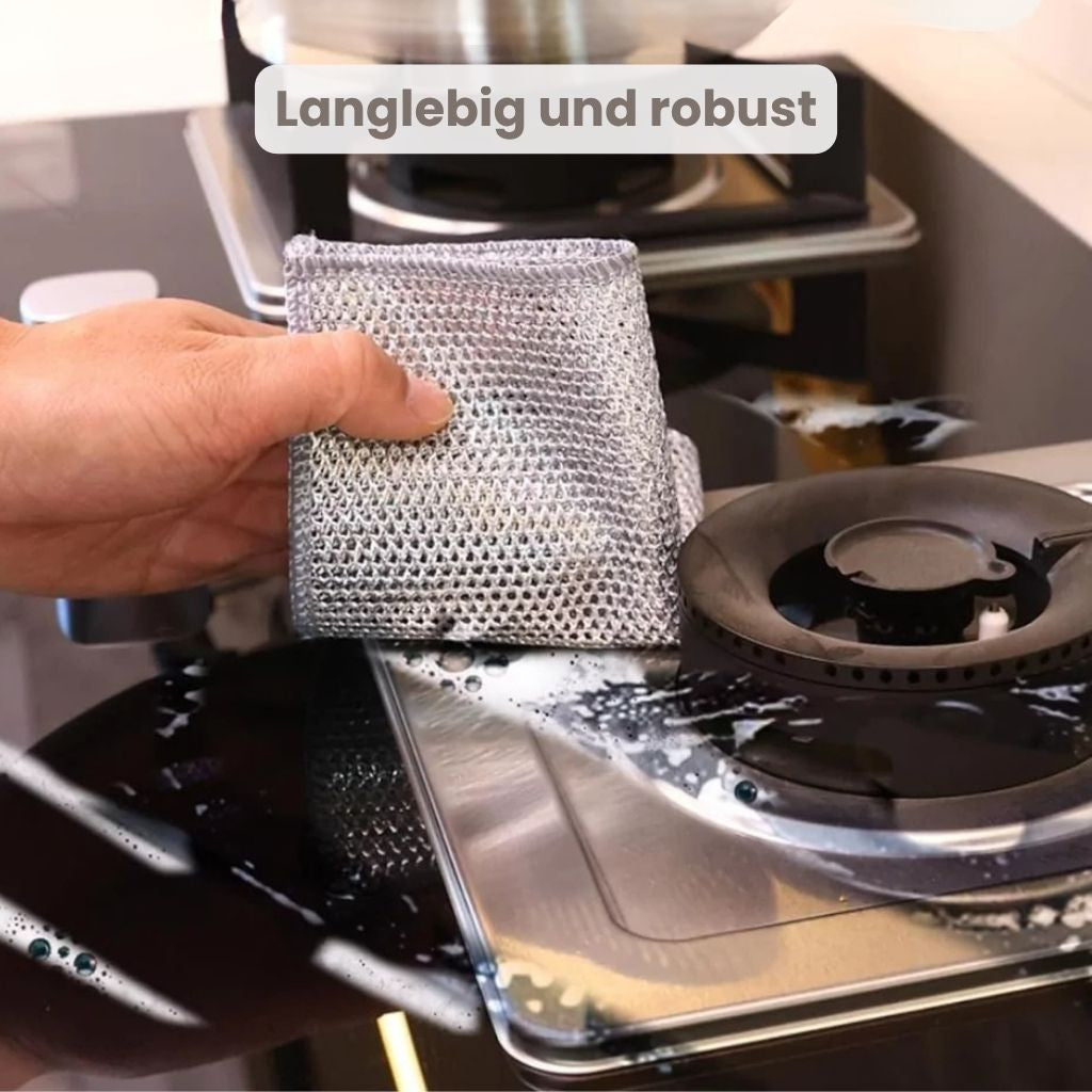 SauberMeister™ - Das kratzfreie Reinigungstuch für jeden Haushalt (Set aus 10)