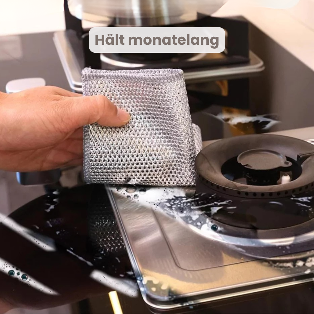 SauberMeister™ - Das kratzfreie Reinigungstuch für jeden Haushalt (Set aus 10)