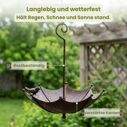 SchirmSchale™ – Hängender Futter- und Wasserspender für Vögel