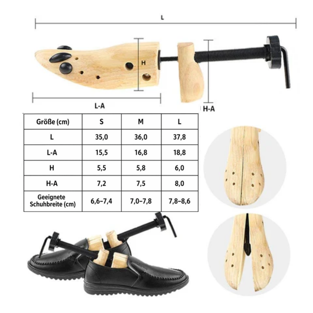 SchuhFix™ - Weitet Schuhe für die perfekte Passform