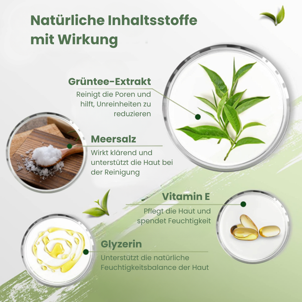 Skinova™ Grüntee-Maske - Klärende Pflege für ausgeglichenes Hautbild