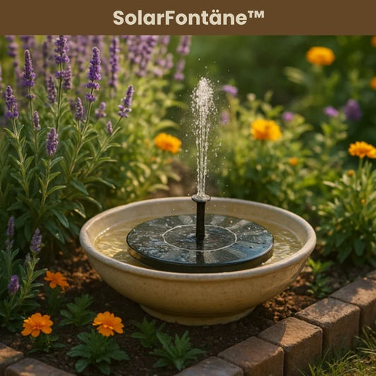 SolarFontäne™ – Verleiht deinem Garten ein lebendiges Wasserspiel