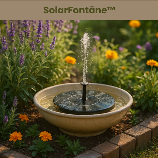 SolarFontäne™ – Verleiht deinem Garten ein lebendiges Wasserspiel